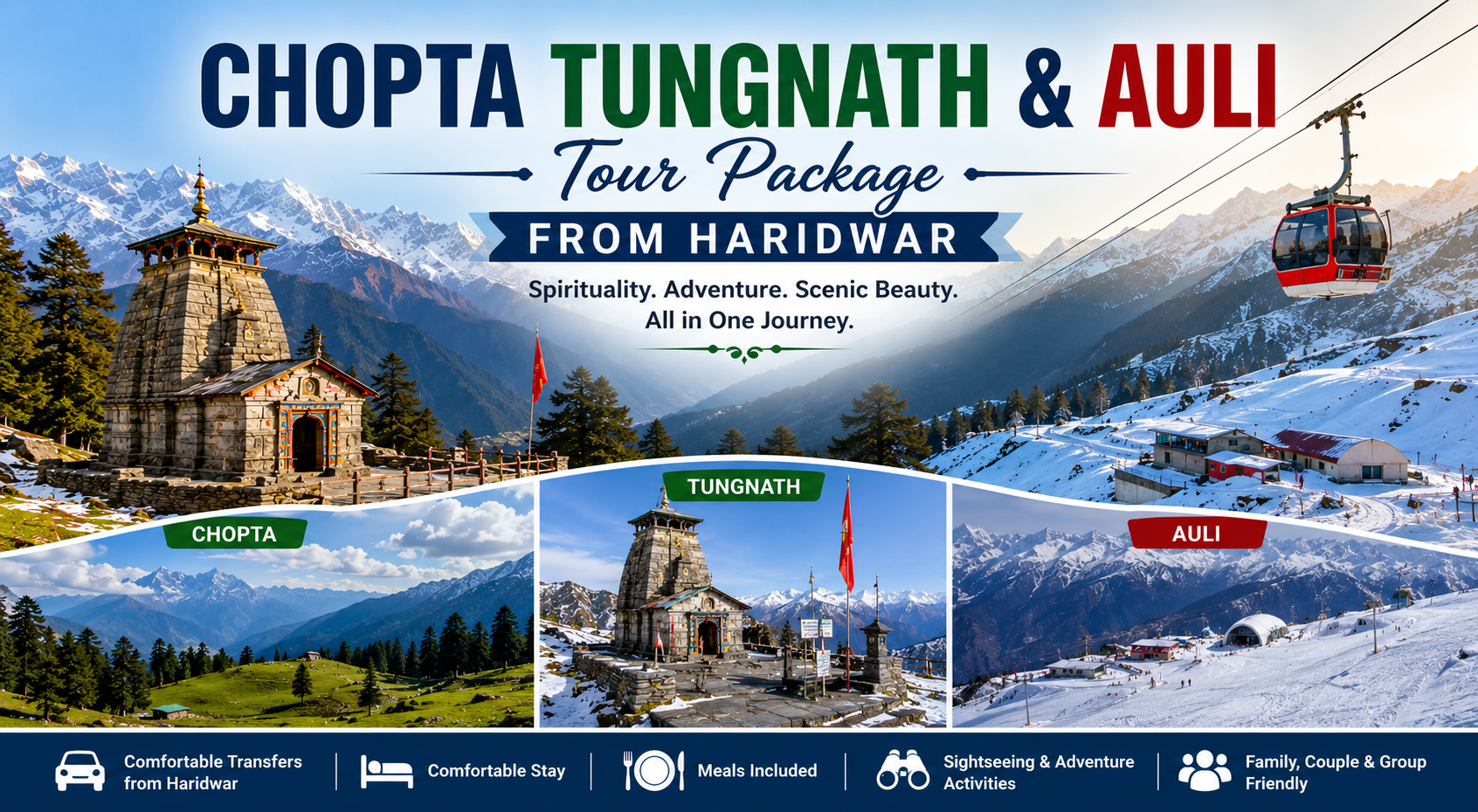 Chopta Tungnath Auli Tour Package From Haridwar